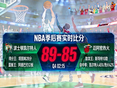 篮球赛事实时比分数据面板 - NBA季后赛激烈对抗